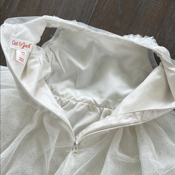 White Layered Tulle Sparkly Sleeveless Dress (18m) - Picture 9 of 9